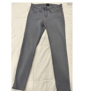 JUST‎ BLACK Women's Size 30 Gray Skinny Jeans Made in USA Mid Rise